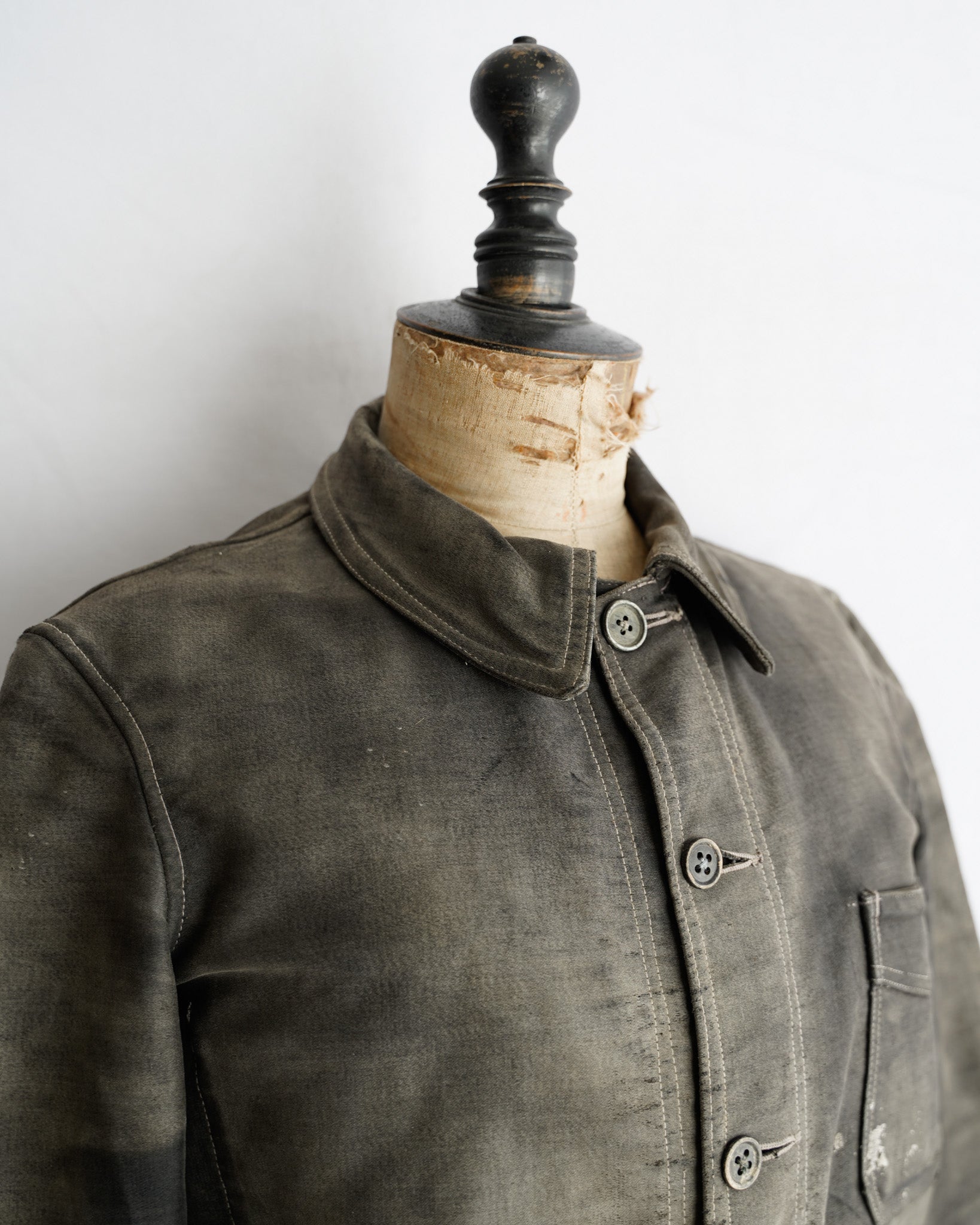 ジャケット・アウター 50s FRENCH WORK MOLESKIN JACKET V-POCKET French Work Jacket ~ Brown Moleskin – 3sixteen