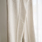 WIDE FLARE PANTS - Rayon Linen Mesh Fab -