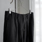 WIDE FLARE PANTS - Rayon Linen Mesh Fab -