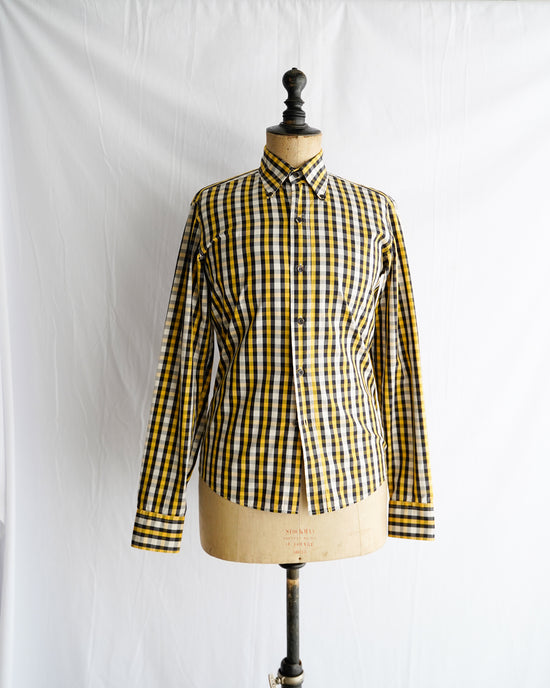 dries van noten Made in ITARY cotton check shirt