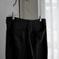 WIDE FLARE PANTS - Rayon Linen Mesh Fab -