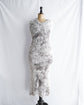 SILK FUR V-NECK DRESS