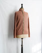 HERMES Made in ITARY Snap button high neck knit jacket