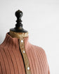 HERMES Made in ITARY Snap button high neck knit jacket