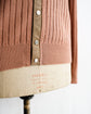 HERMES Made in ITARY Snap button high neck knit jacket