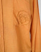 90s HERMÈS Paris  Iconic Hermès Orange Linen B.D Shirt with Crest Embroidery Made in France