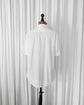 90s HERMÈS Paris  Open Collar Short Sleeve Cotton Shirt  Made in France