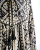 Kareena Square Print Tassel Dress