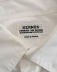 90s HERMÈS Paris  "CHEMISES SUR MESURE" Serie Button Cotton Shirt  Made in France