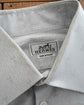 90s HERMÈS Paris  Eiffel Tower Print Cotton Double Cuff Dress Shirt Made in France
