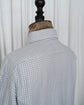90s HERMÈS Paris  Star Mark Grid Jacquard Serie Button Cotton B.D Shirt Made in France