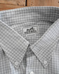 90s HERMÈS Paris  Star Mark Grid Jacquard Serie Button Cotton B.D Shirt Made in France