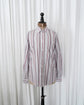 90s HERMÈS Paris  Multi Stripe Serie Button Cotton Shirt Made in France