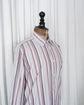 90s HERMÈS Paris  Multi Stripe Serie Button Cotton Shirt Made in France