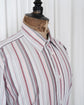 90s HERMÈS Paris  Multi Stripe Serie Button Cotton Shirt Made in France