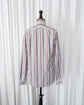 90s HERMÈS Paris  Multi Stripe Serie Button Cotton Shirt Made in France
