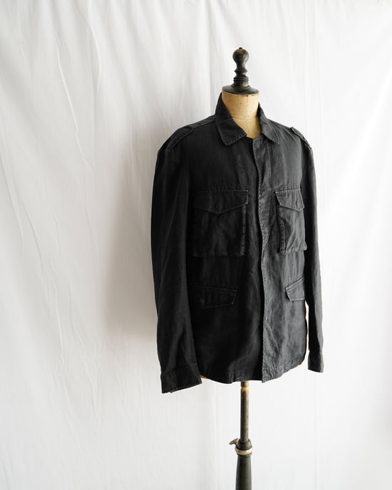 ARMANI JEANS BLACK Linen jacket