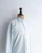 HERMES Made in France Serie button Blue stripe shirt