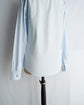 HERMES Made in France Serie button Blue stripe shirt