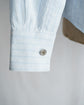 HERMES Made in France Serie button Blue stripe shirt