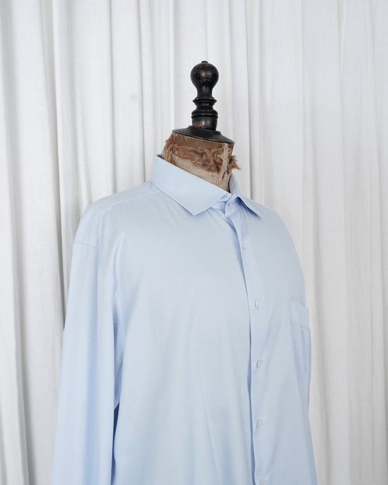 90s HERMÈS Paris  "CHEMISES SUR MESURE" Serie Button Cotton Shirt  Made in France