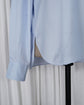 90s HERMÈS Paris  "CHEMISES SUR MESURE" Serie Button Cotton Shirt  Made in France