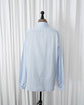 90s HERMÈS Paris  "CHEMISES SUR MESURE" Serie Button Cotton Shirt  Made in France