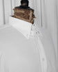 90s HERMÈS Paris  "CHEMISES SUR MESURE" Serie Button Cotton Jacquard Shirt  Made in France