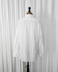 90s HERMÈS Paris  "CHEMISES SUR MESURE" Serie Button Cotton Jacquard Shirt  Made in France