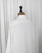 90s HERMÈS Paris  "CHEMISES SUR MESURE" Serie Button Cotton Jacquard Shirt  Made in France