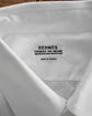 90s HERMÈS Paris  "CHEMISES SUR MESURE" Serie Button Cotton Jacquard Shirt  Made in France