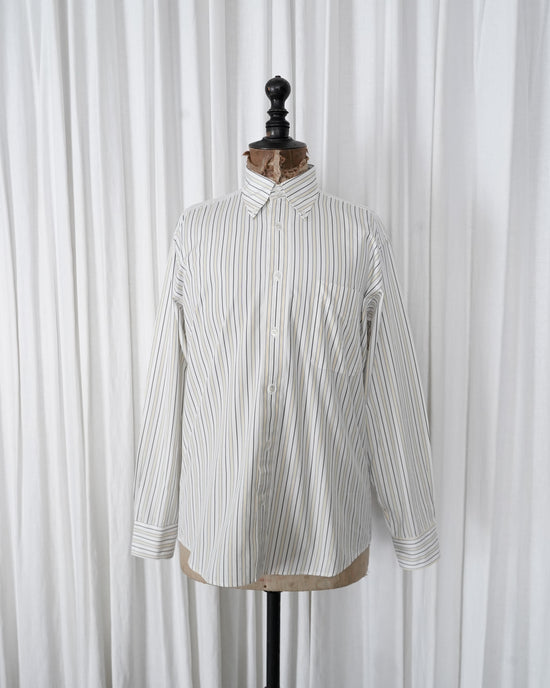 90s HERMÈS Paris  Serie Button Cotton Shirt  Made in France