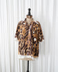 2022AW MARNI Viscose Leopard Open Collar Shirt Made in ITARY