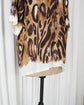 2022AW MARNI Viscose Leopard Open Collar Shirt Made in ITARY