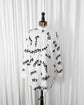 2022SS COMME des GARÇONS HOMME PLUS Message Printed Long Shirt