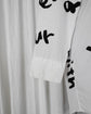 2022SS COMME des GARÇONS HOMME PLUS Message Printed Long Shirt