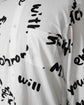 2022SS COMME des GARÇONS HOMME PLUS Message Printed Long Shirt