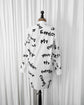 2022SS COMME des GARÇONS HOMME PLUS Message Printed Long Shirt