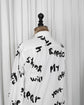 2022SS COMME des GARÇONS HOMME PLUS Message Printed Long Shirt