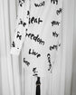 2022SS COMME des GARÇONS HOMME PLUS Message Printed Long Shirt