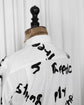 2022SS COMME des GARÇONS HOMME PLUS Message Printed Long Shirt