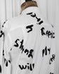2022SS COMME des GARÇONS HOMME PLUS Message Printed Long Shirt