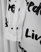 2022SS COMME des GARÇONS HOMME PLUS Message Printed Long Shirt