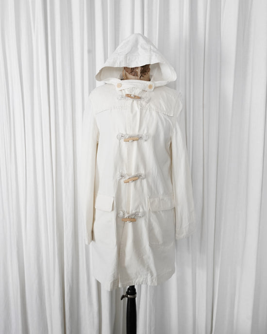 04SS COMME des GARÇONS HOMME PLUS "Simple Tiny期" Alexander Stadler Illustration Hemp Cotton Duffle Coat