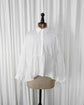 CECILIE BAHNSEN  Cotton Ribbon Cuff Peplum Blouse