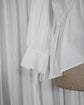 CECILIE BAHNSEN  Cotton Ribbon Cuff Peplum Blouse