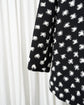 ASPESI Cut Jacquard Dot Asymmetric No Collar Coat Made in ITARY