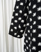 ASPESI Cut Jacquard Dot Asymmetric No Collar Coat Made in ITARY