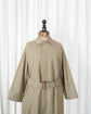 80s Burberrys "Single Raglan Sleeve" Cotton Balmacaan Coat with Belt