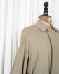 80s Burberrys "Single Raglan Sleeve" Cotton Balmacaan Coat with Belt
